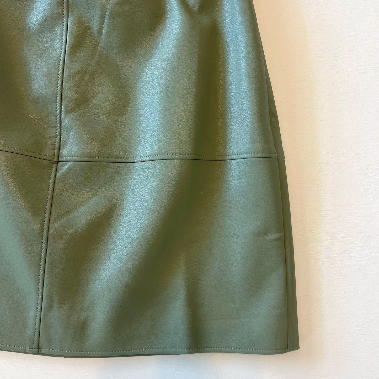 Elon Vegan Leather Column Mini Skirt