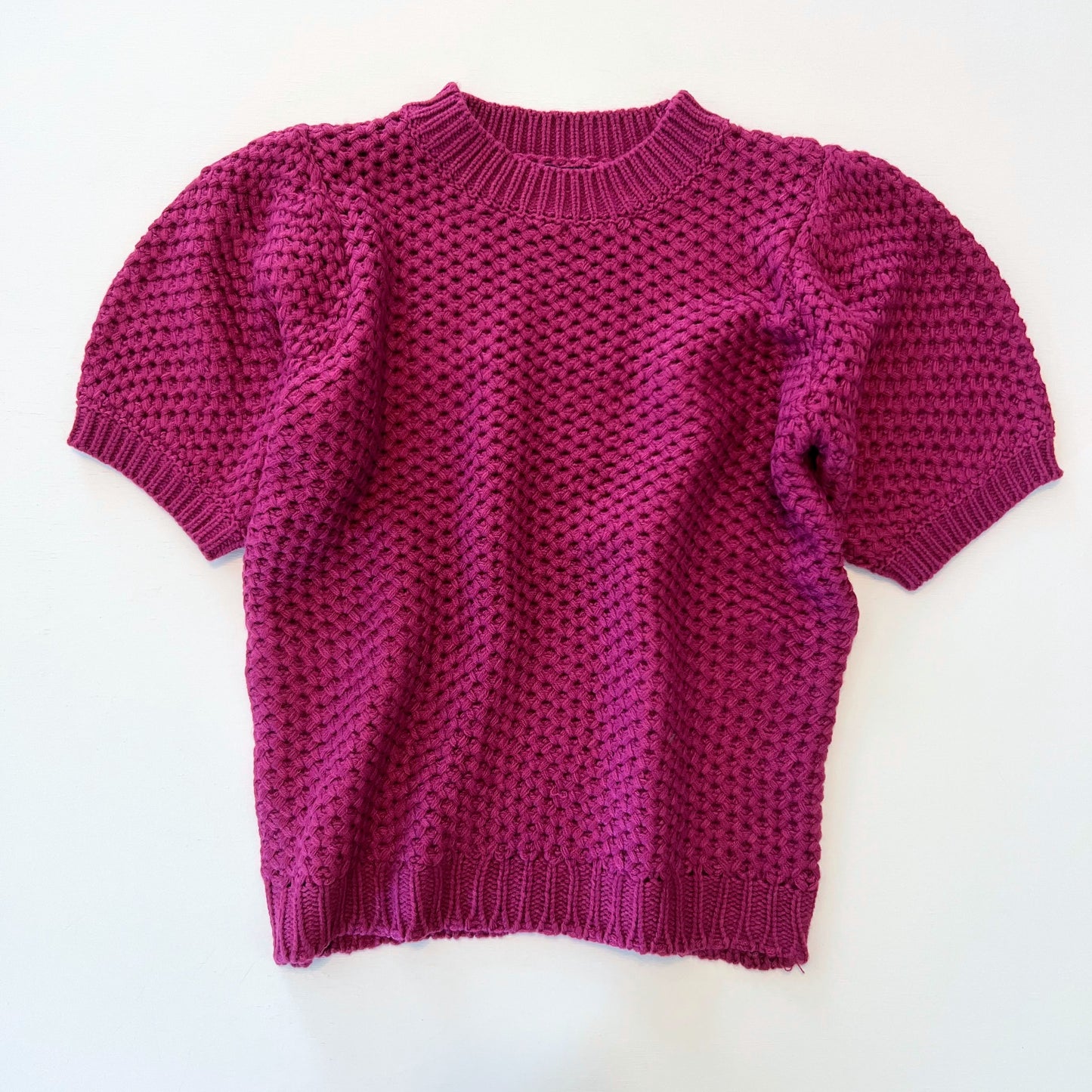 Glenda Knit Balloon Sleeve Sweater Top