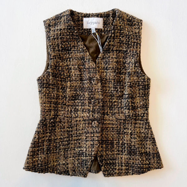 トップス pois Tweed vest Felix Tweed Vest Top – Magari Boutique