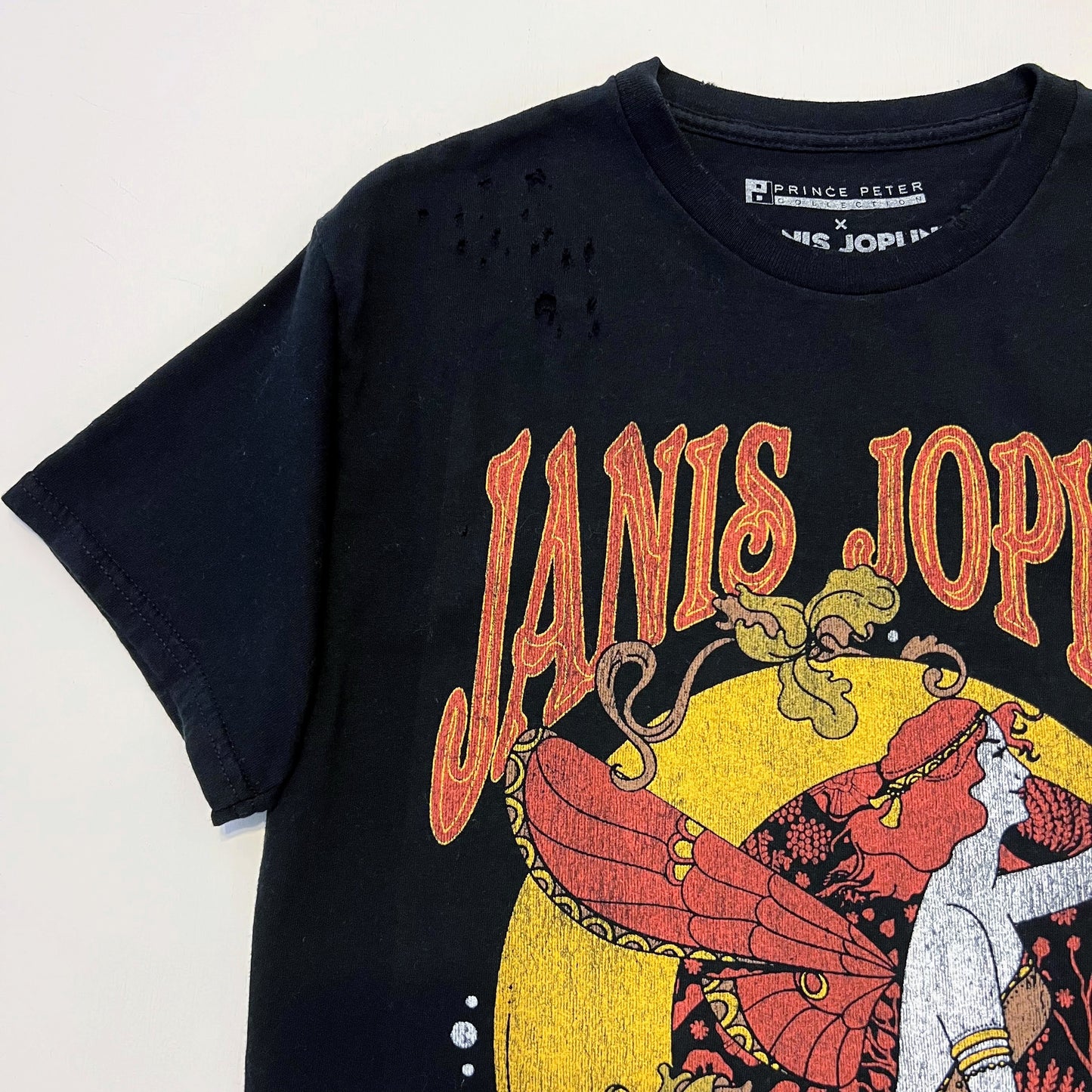 Janis Joplin Distressed Oversized Tee