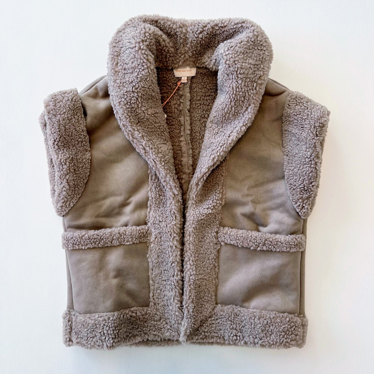 Murray Faux Suede Shearling Lined Vest