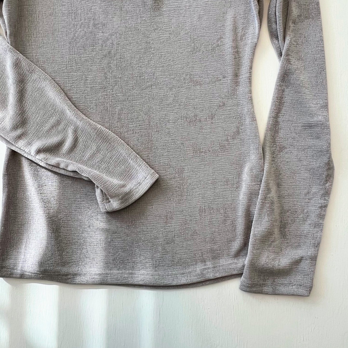 Chloe Silver Long Sleeve Basic