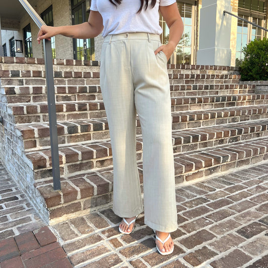 Lexington Two-Tone Linen Trouser