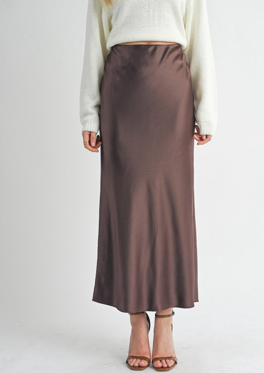 Barrett Satin Maxi Skirt