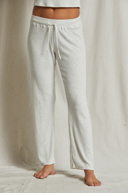 Leann Sweater Rib Straight Leg Sweatpants