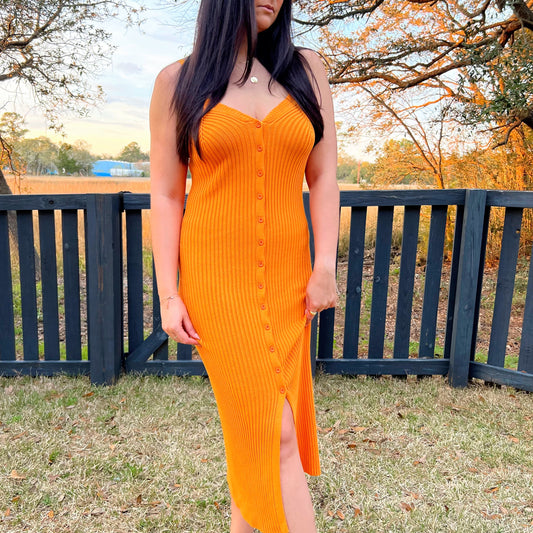 Marion Mango Knit Maxi Dress
